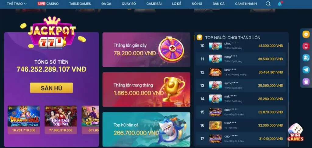 Banner khuyến mãi Nổ Hũ Hi8823